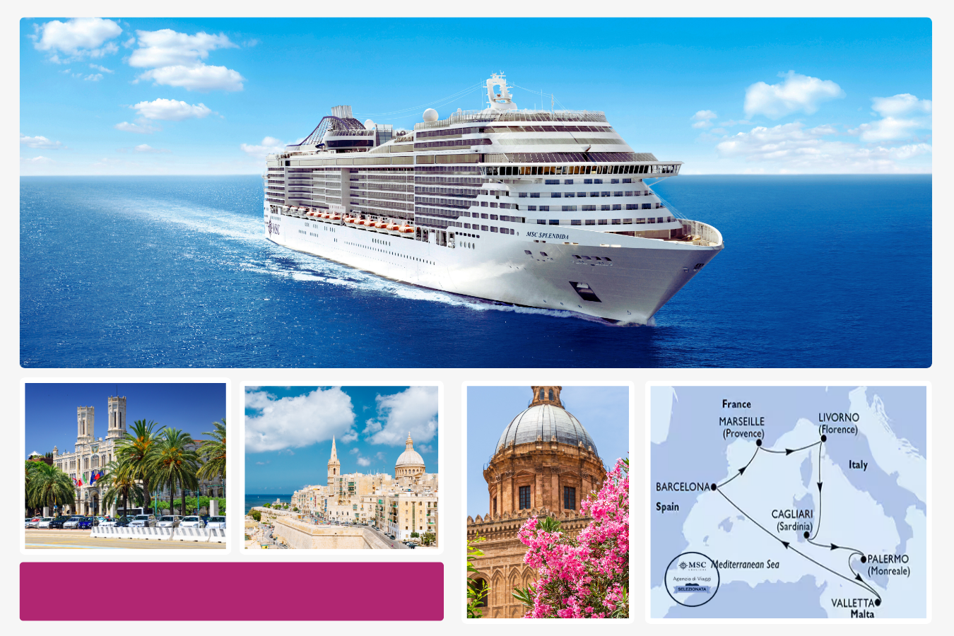 Offerta MSC Splendida da Livorno: il Mediterraneo classico, Estate 2026