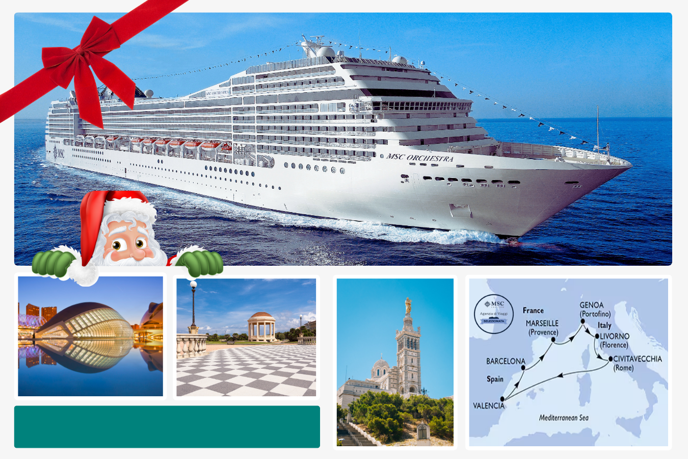 Offerta Natale e Capodanno in crociera: vivi le Feste 2025/26 su MSC Orchestra da Civitavecchia